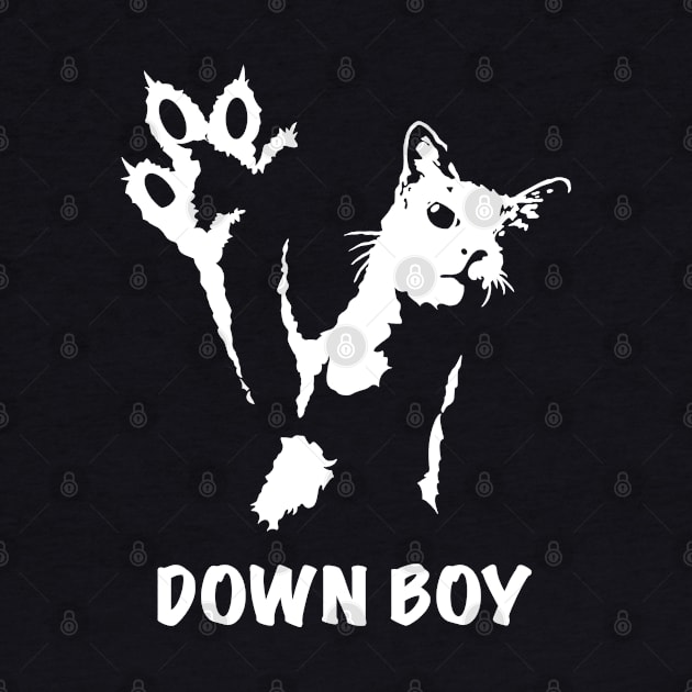 Tough No Messing Cat Down Boy MotorManiac by MotorManiac